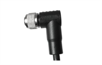 Kabel żeński M12, kątowy, nieekranowany A-, kodowany, 8-pinowy kabel PUR, 2,0 m M12*1,0