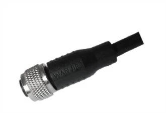 Kabel żeński M12, prosty, nieekranowany A-, kodowany, 4PIN, PUR, 3,0 m M12X1,0