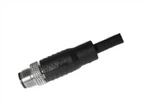 Męski, prosty ekran M12 A-Kodujący kabel PVC 8-pinowy