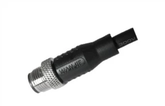 M12, męski, prosty, nieekranowany A-Kodowany kabel PVC 8-pinowy, 2,0 m M12X1,0
