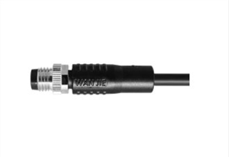 M8 męski prosty UnShield A-kodowanie 6PIN PUR 2.0M M8X1.0