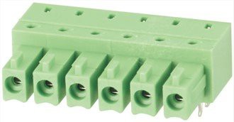 Złącze żeńskie kątowe, z rozstawem 3,5 mm